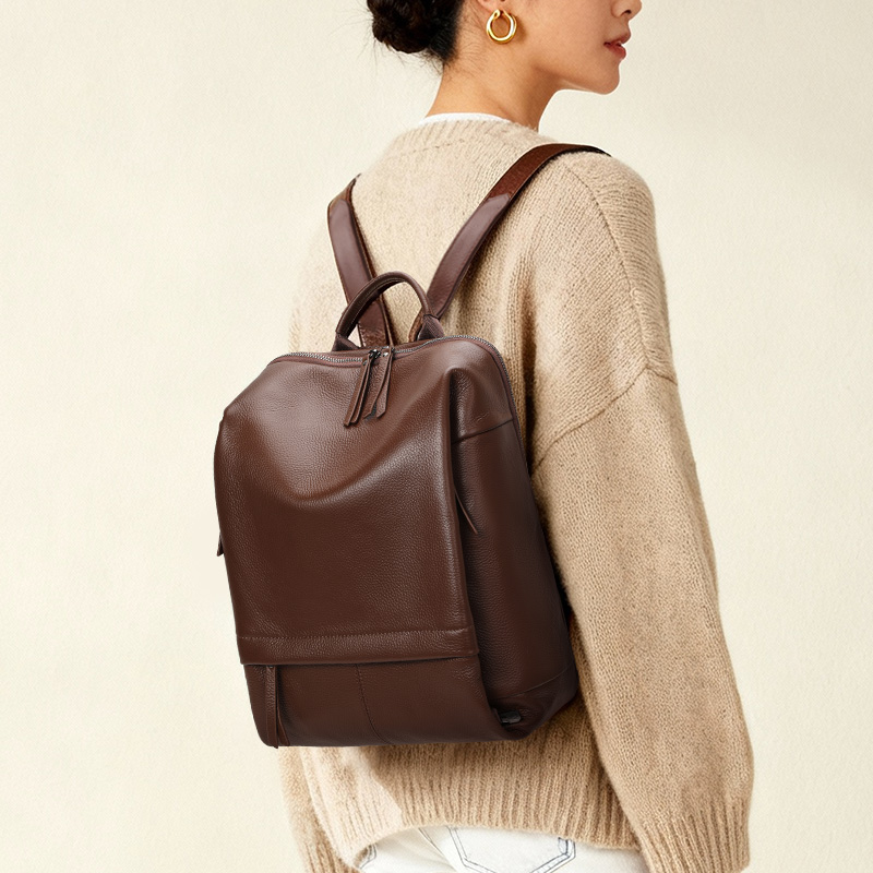 Leather Work Bag - Aidrani Women's Genuine Leather Backpack 2026