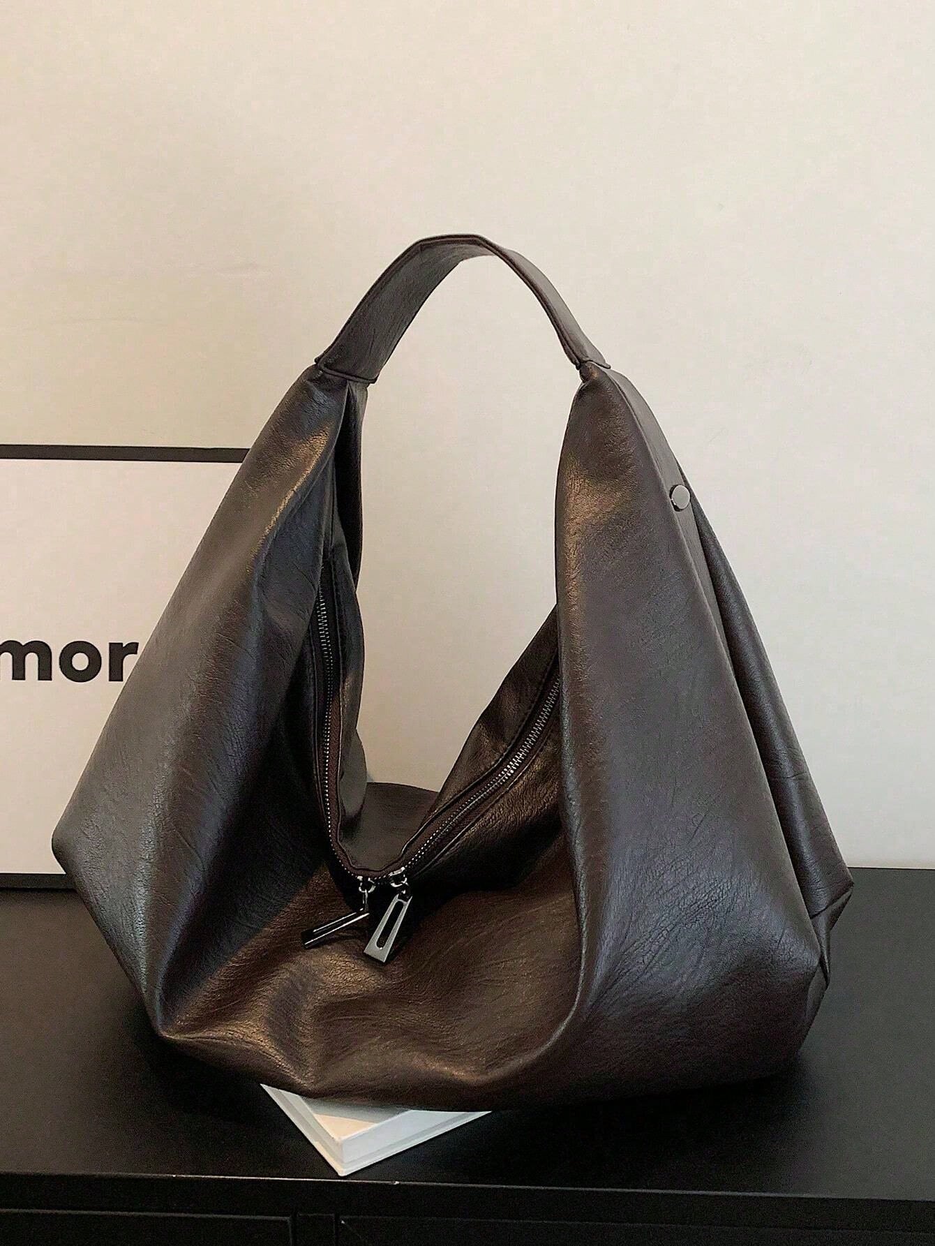Leatherwork Workshop - Vintage Large Capacity PU Leather Tote