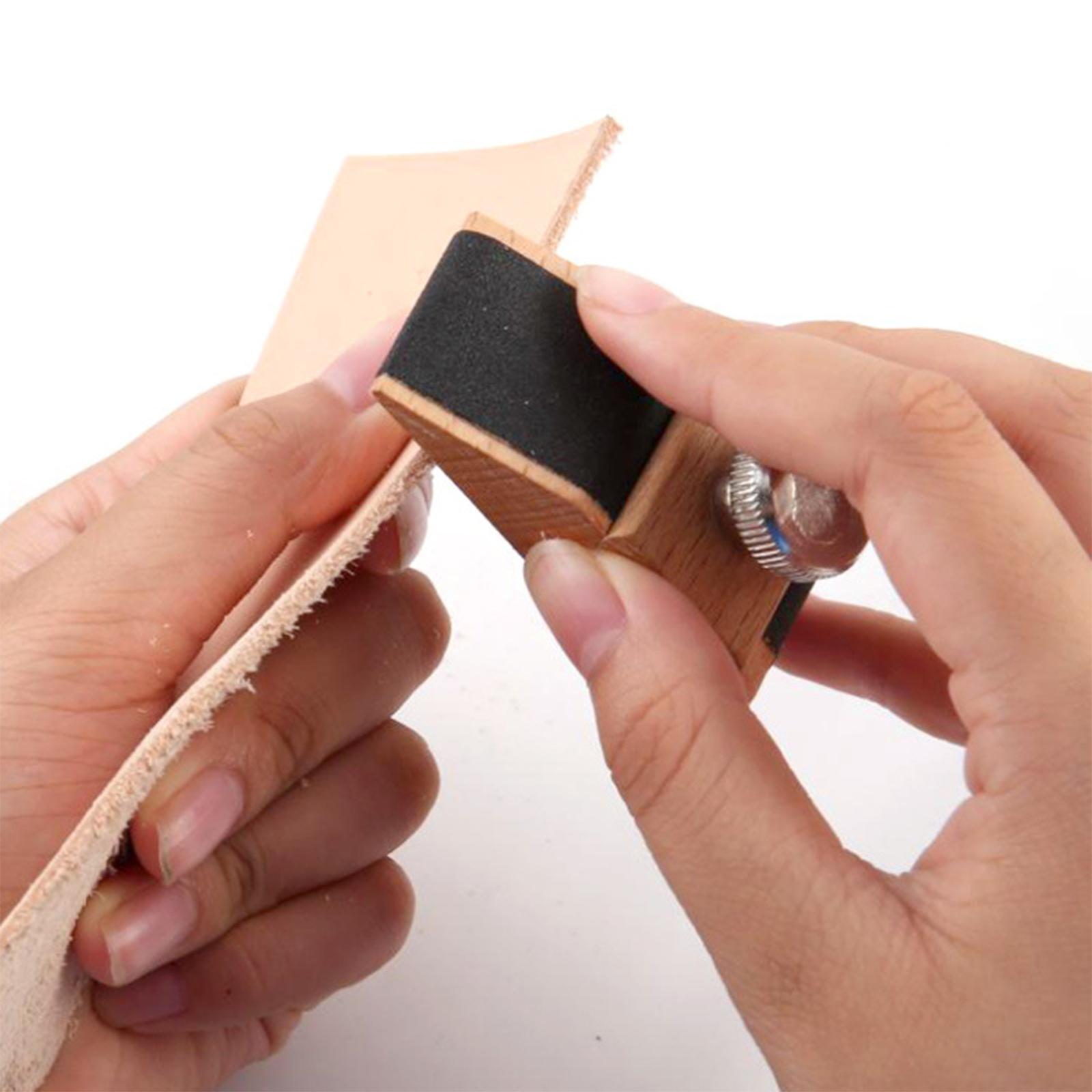 Leatherworker Block - Wooden Sanding Block Edge Treatment Accessory