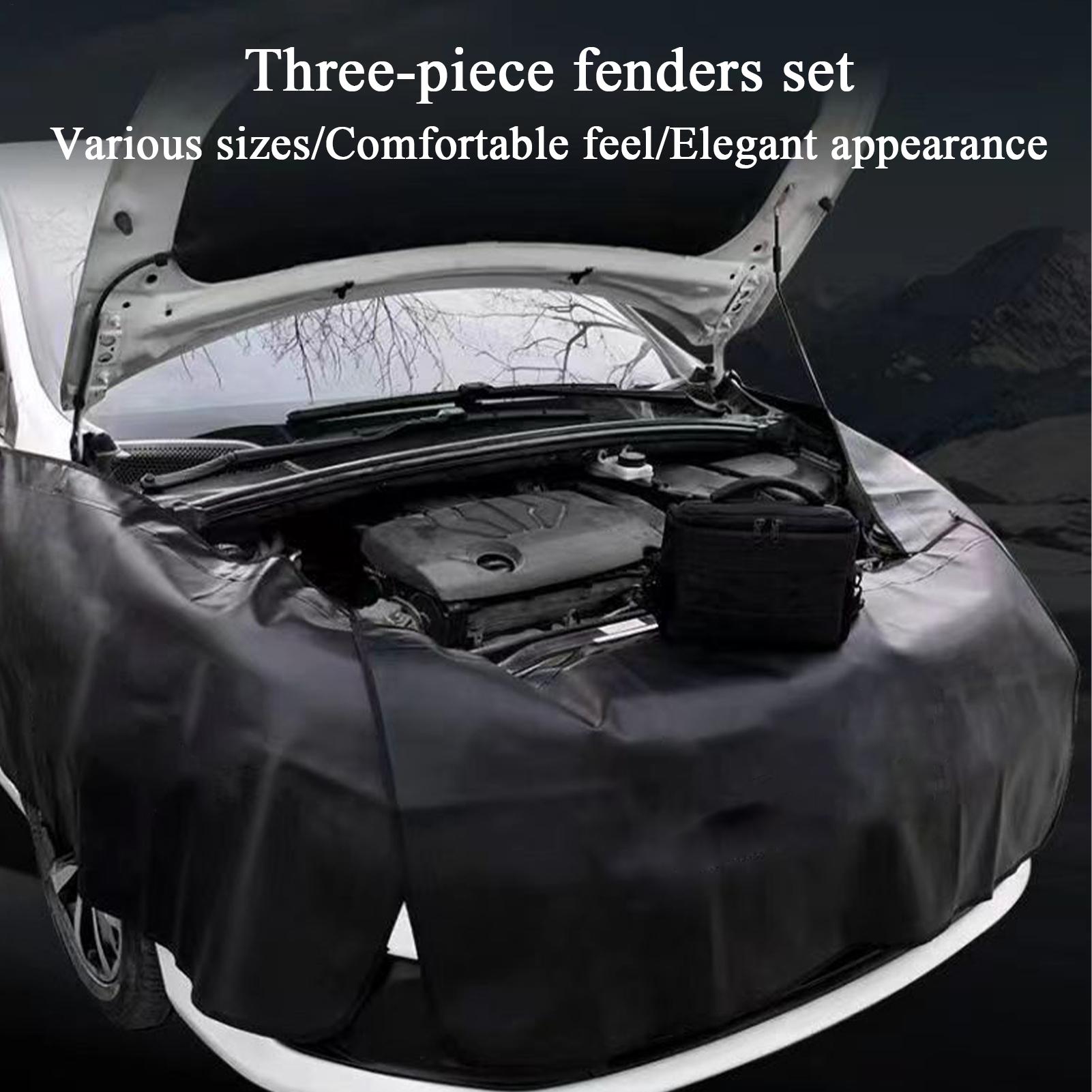 3Pcs PU Leather Foldable Car F - Leatherwork Repairs recension och pris