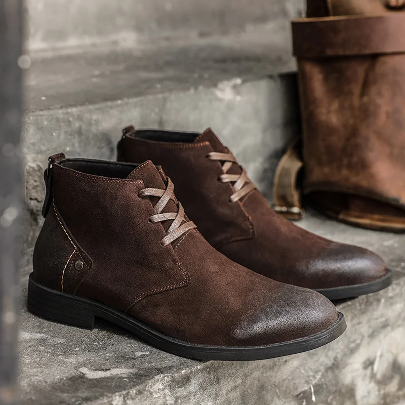 New Cow Suede Ankle Boots Hand - Leatherwork Tools recension och pris