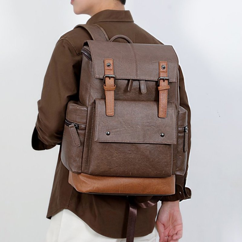 New Vintage Men's Leather Back - Leather Work Bag recension och pris
