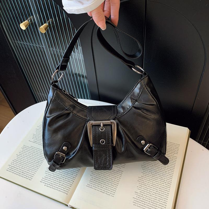 Y2K Retro Pleated Leather Shou - Leatherwork Workshop recension och pris