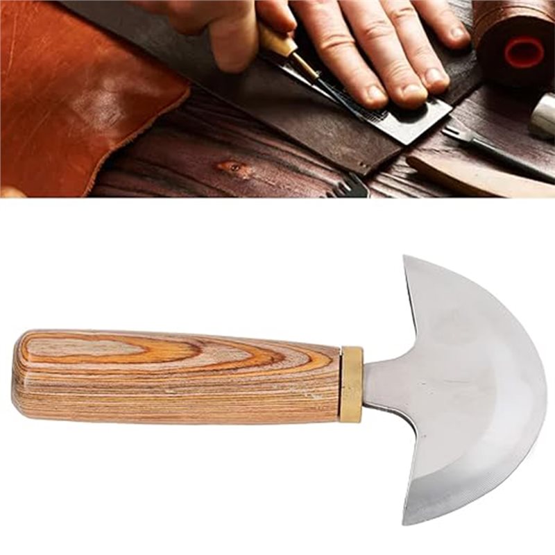 AB41-Wood Handle For Leathercr - Round Knife Leatherwork recension och pris