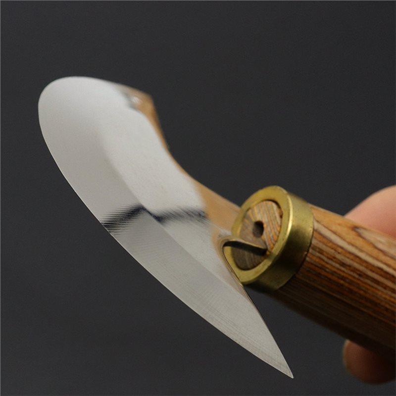 AB41-Wood Handle For Leathercr - Round Knife Leatherwork recension och pris