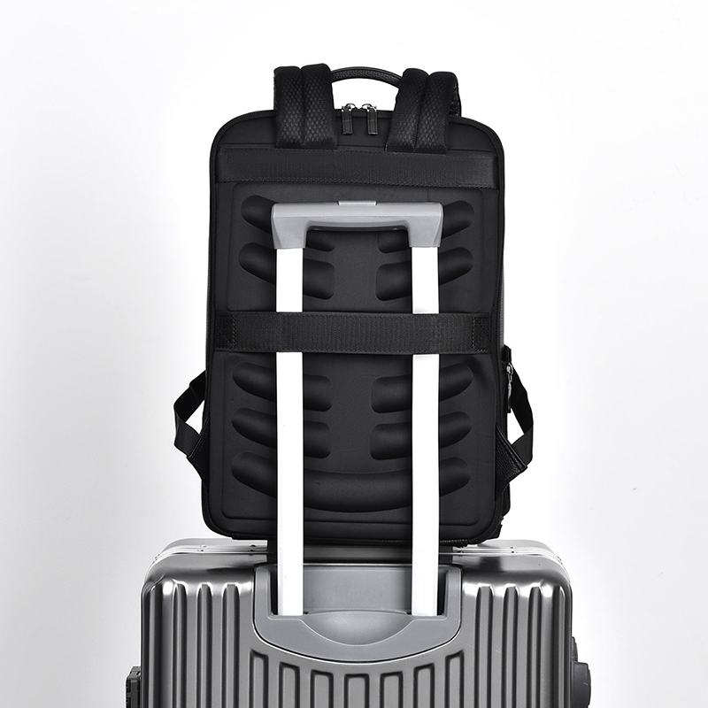 PU Leather Men's Backpack USB  - Leather Work Bag recension och pris