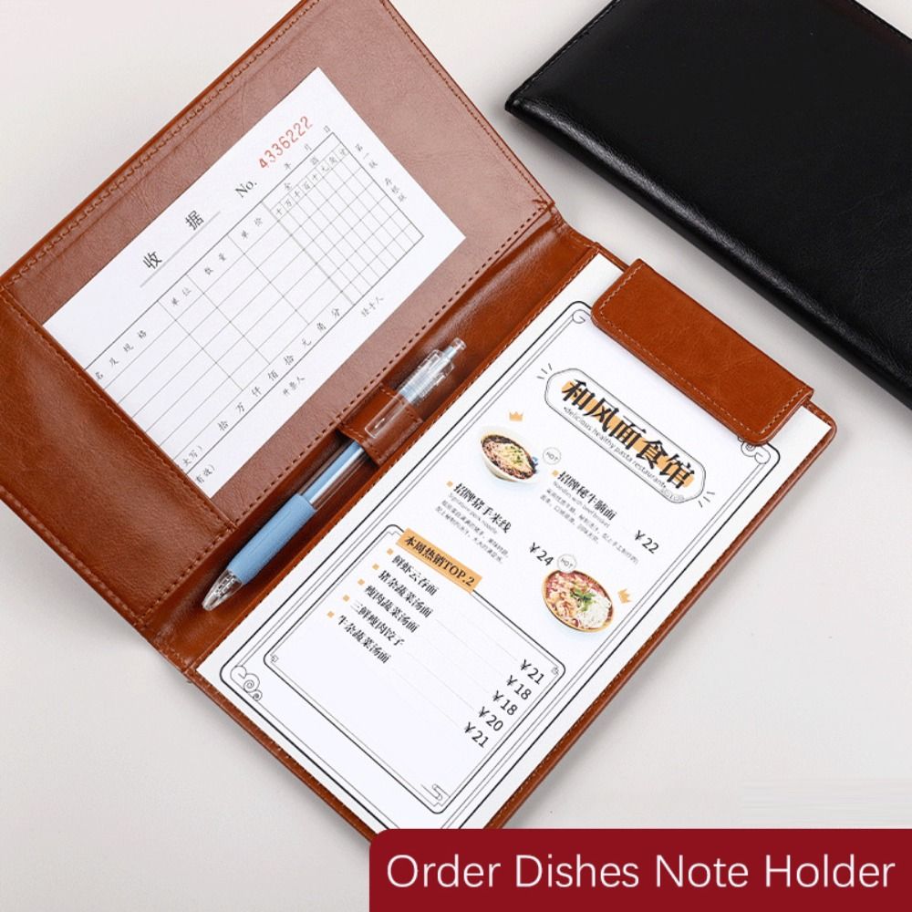 Portable PU Leather A6 File Fo - Leather Work Folder recension och pris