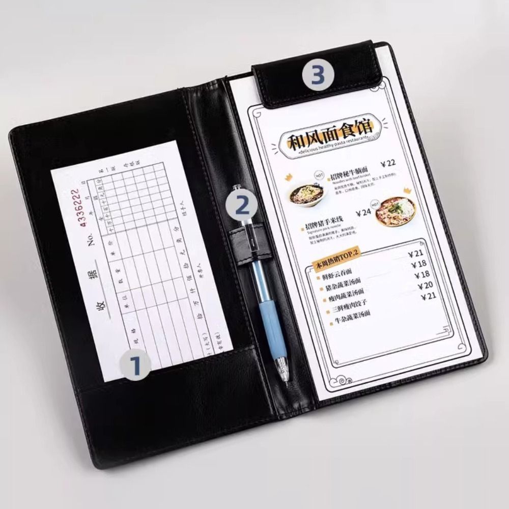 Portable PU Leather A6 File Fo - Leather Work Folder recension och pris