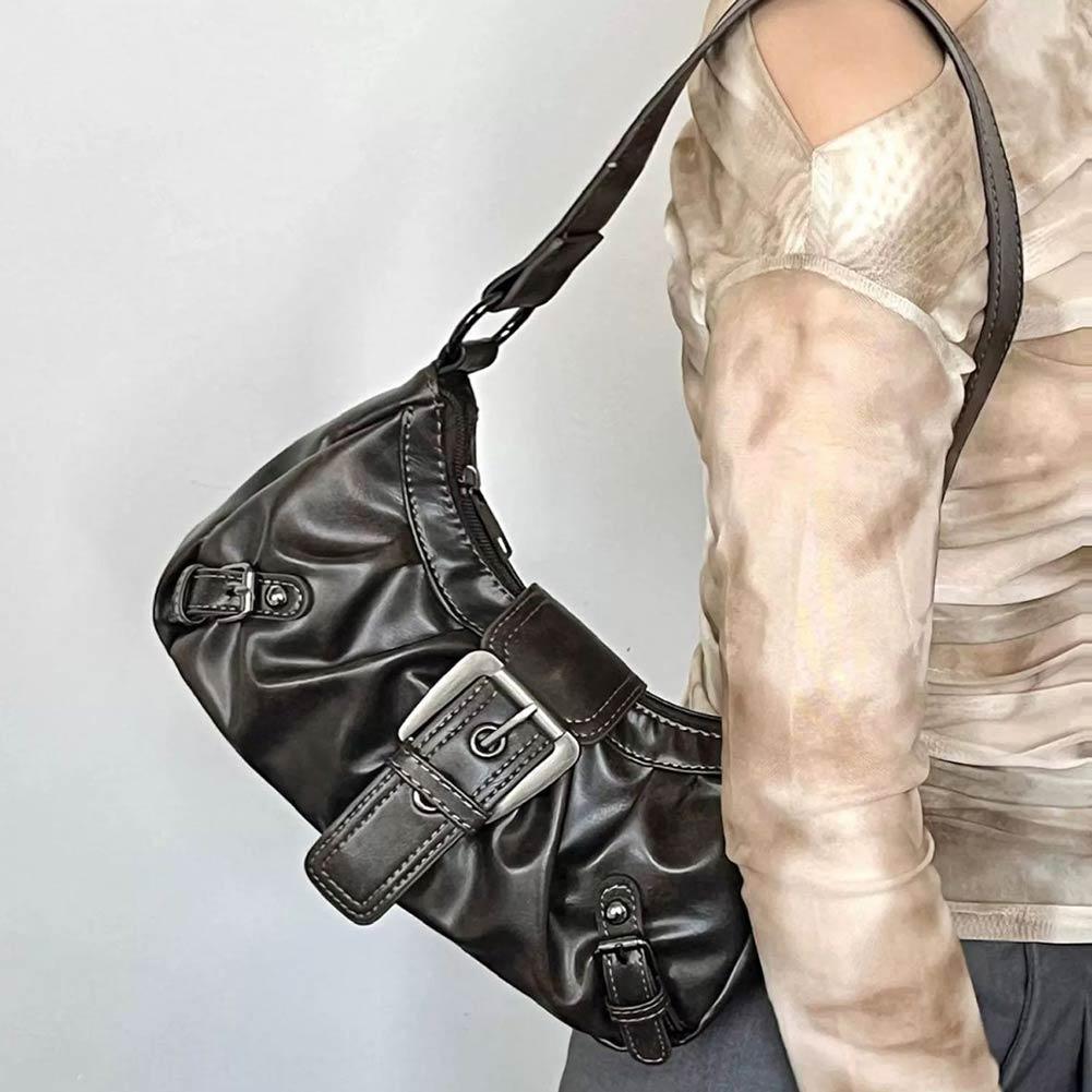 Y2K Retro Pleated Hobo Shoulde - Leatherwork Workshop recension och pris