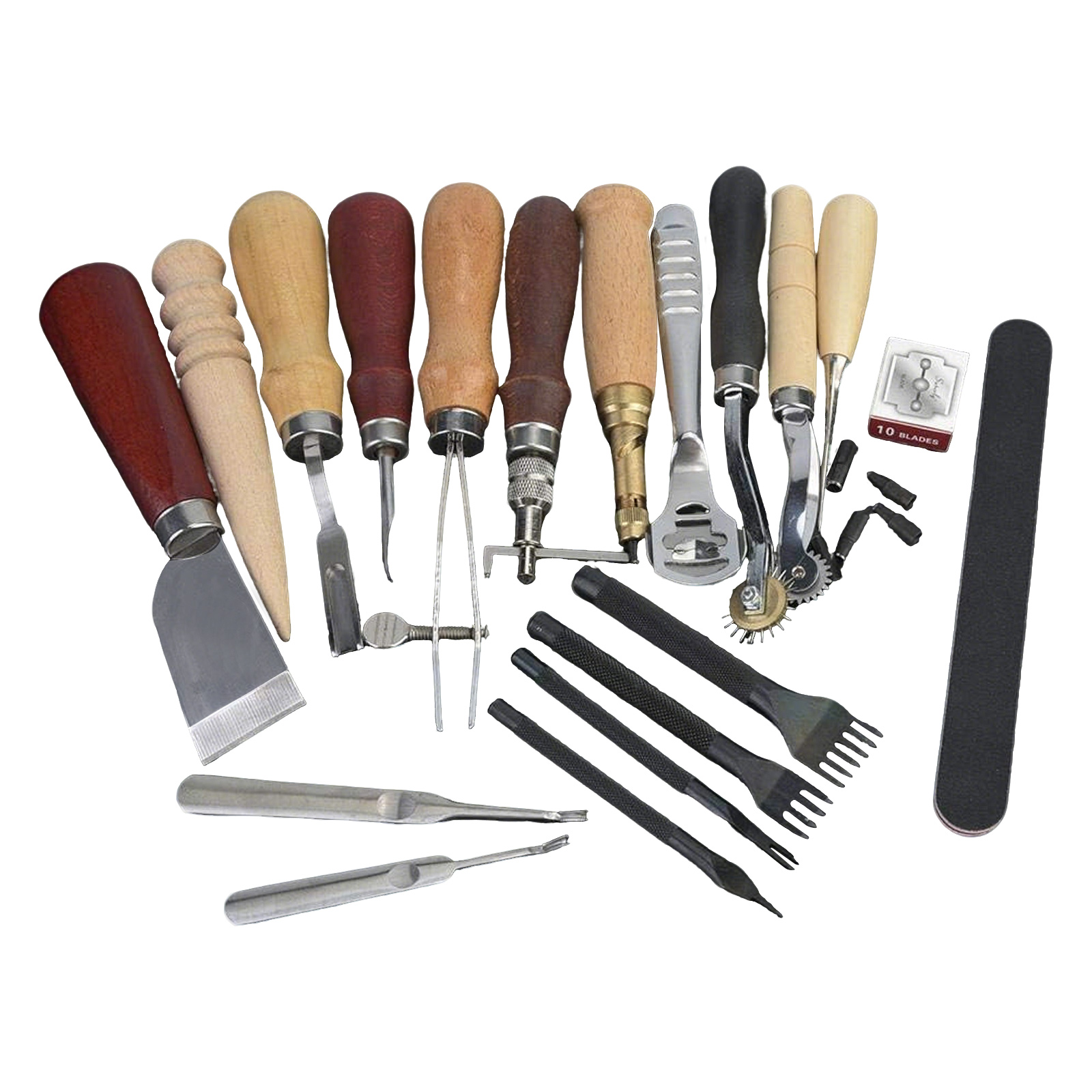 Leather Tools, 19 Pcs Leather  - Leatherwork Beginner Tools recension och pris