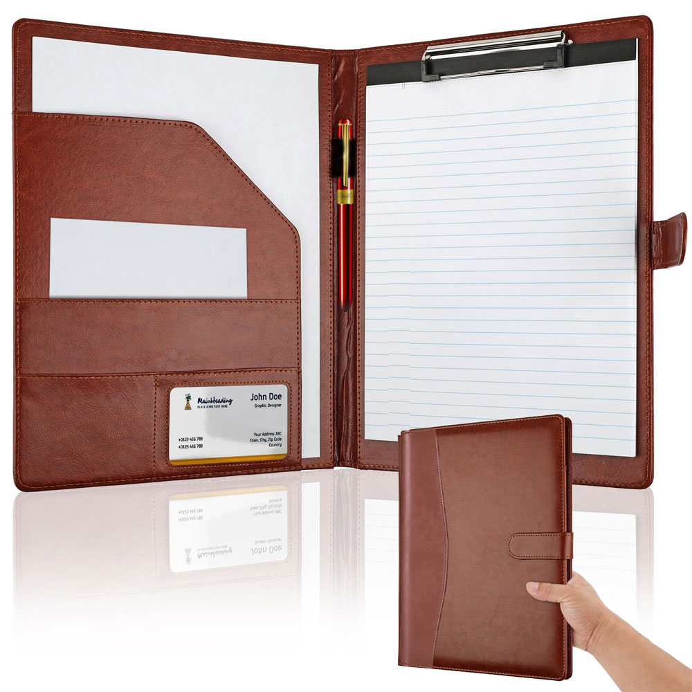 Multifunctional Leather Folder - Leather Work Folder recension och pris