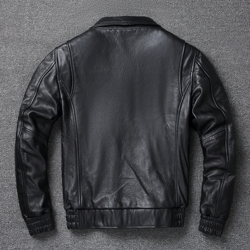 2024 New Plus Size 8XL Men's w - Leather Work Jacket recension och pris
