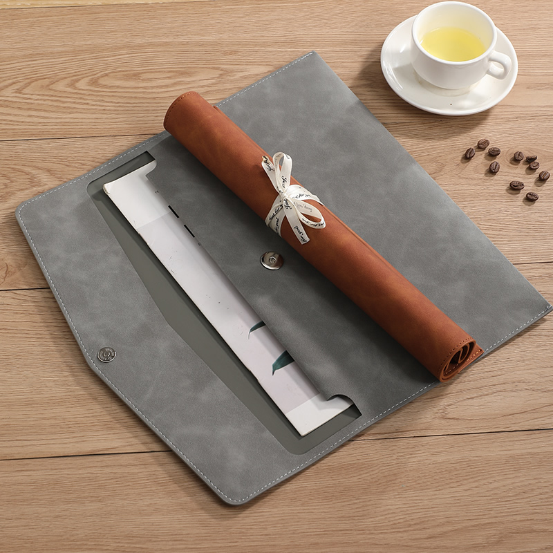 A4 PU Leather Document Bag wit - Leather Work Folder recension och pris