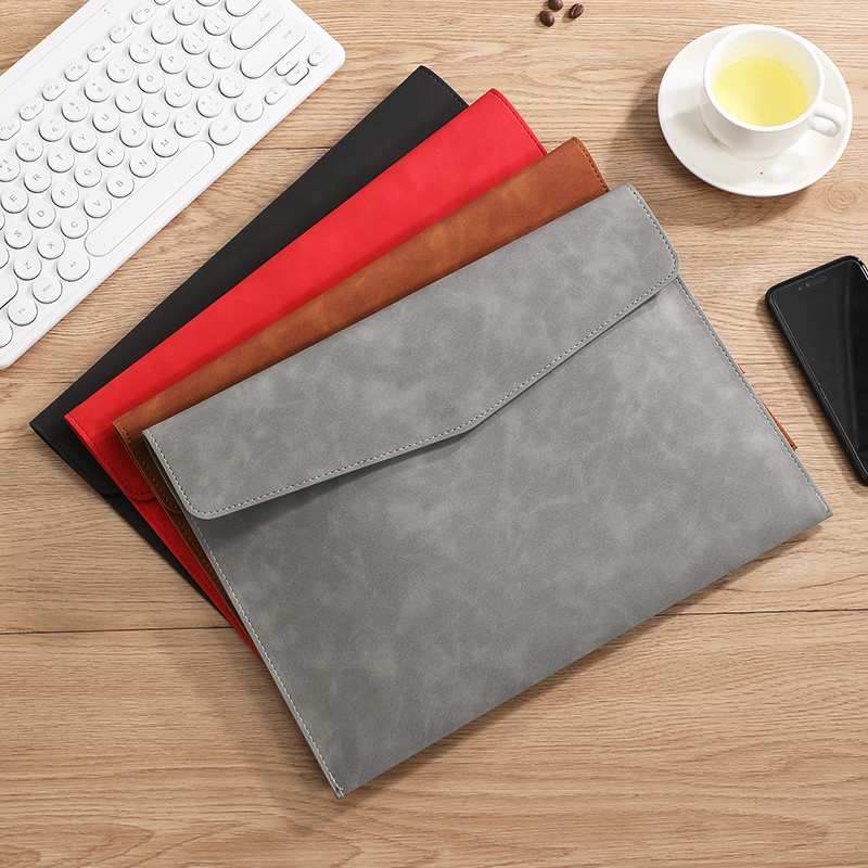 A4 PU Leather Document Bag wit - Leather Work Folder recension och pris