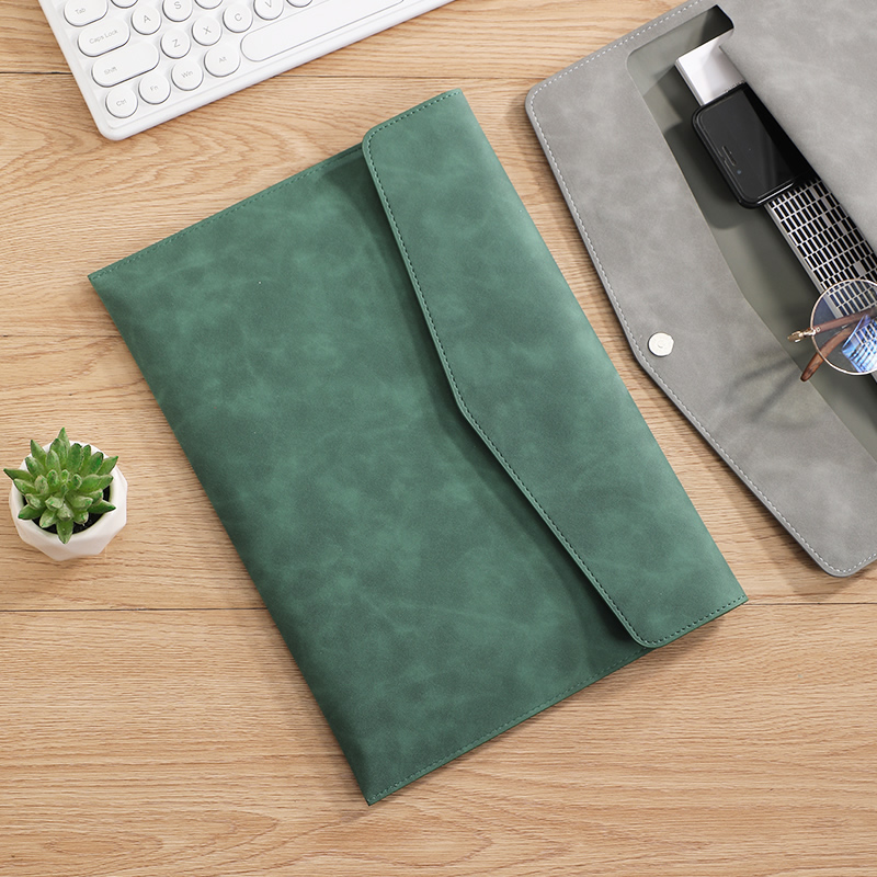 A4 PU Leather Document Bag wit - Leather Work Folder recension och pris