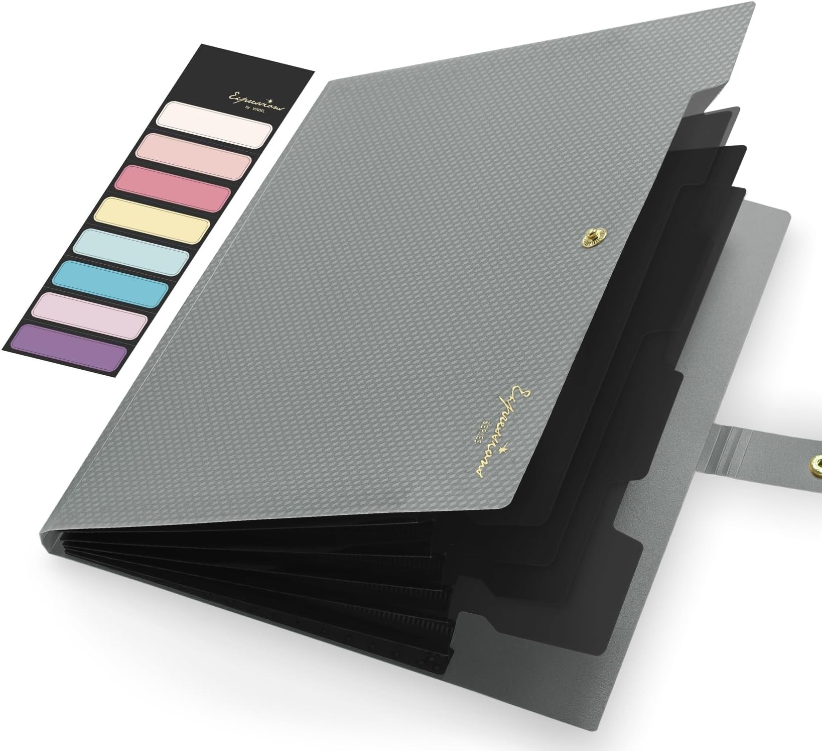 Expanding File Folder,5 Pocket - Leather Work Folder recension och pris