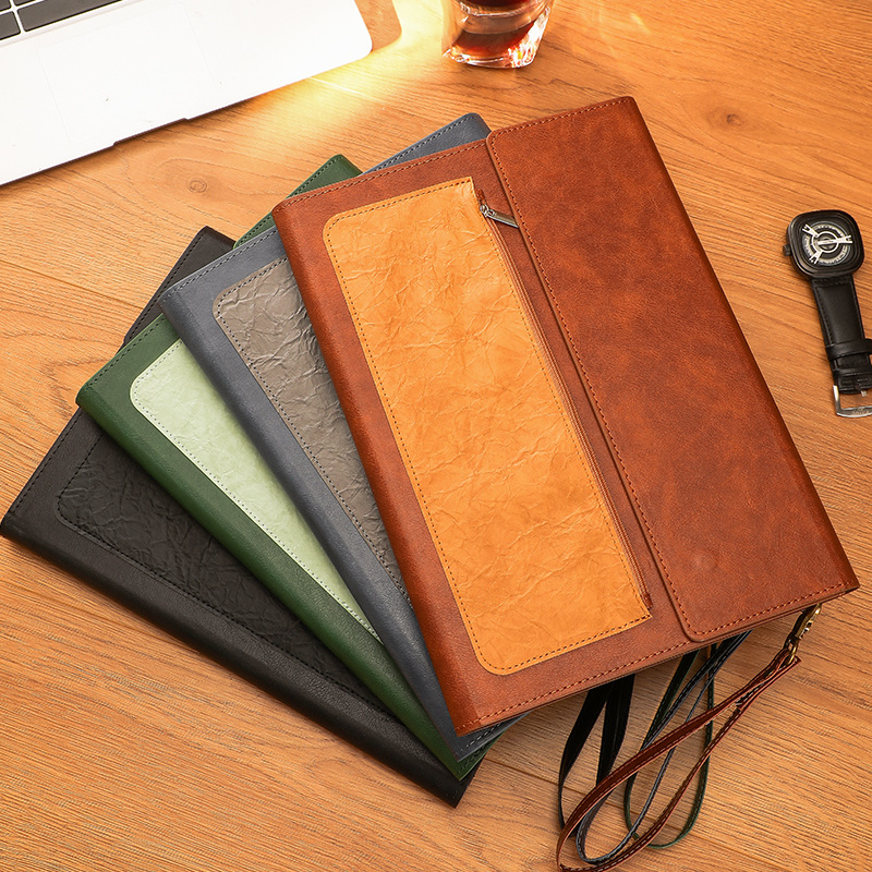 1PCS Leather A4 Document Bag T - Leather Work Folder recension och pris