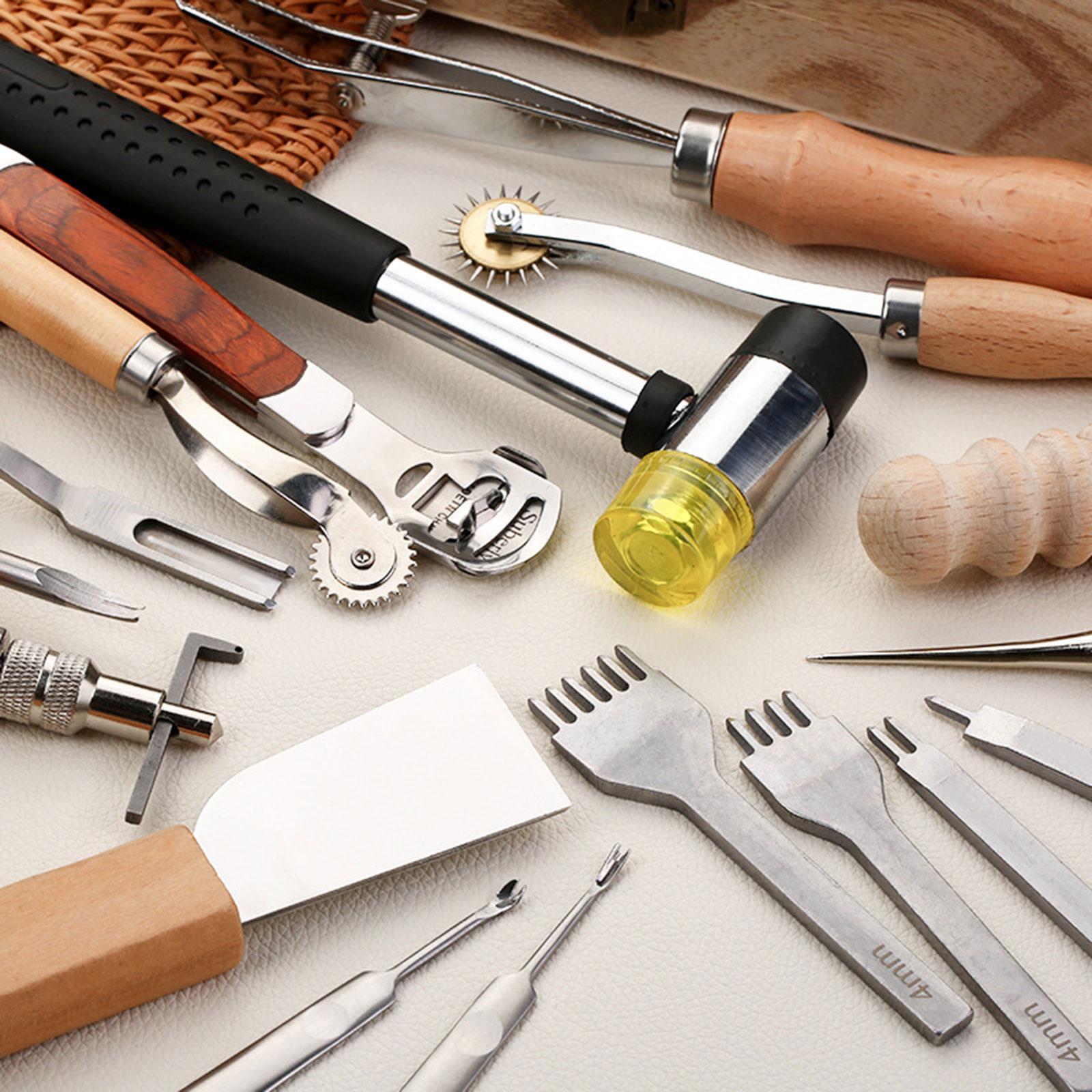 29x PU Leather Working Kit Equ - Leatherwork Beginner Tools recension och pris