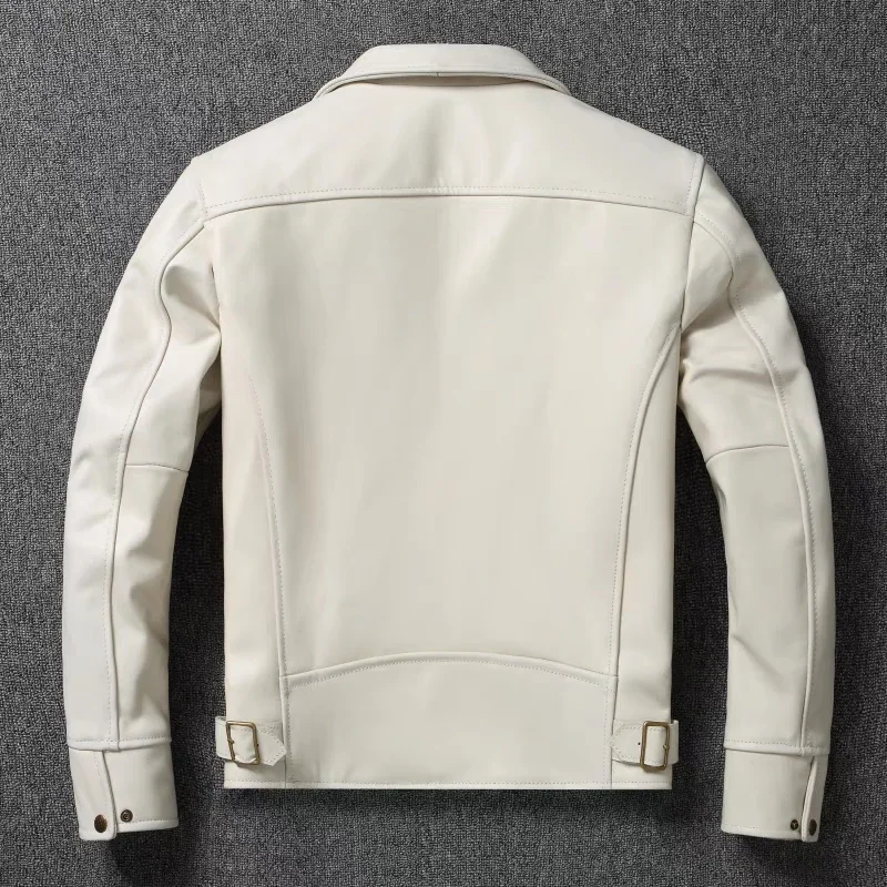 Men's Genuine Leather Jacket W - Leather Work Jacket recension och pris