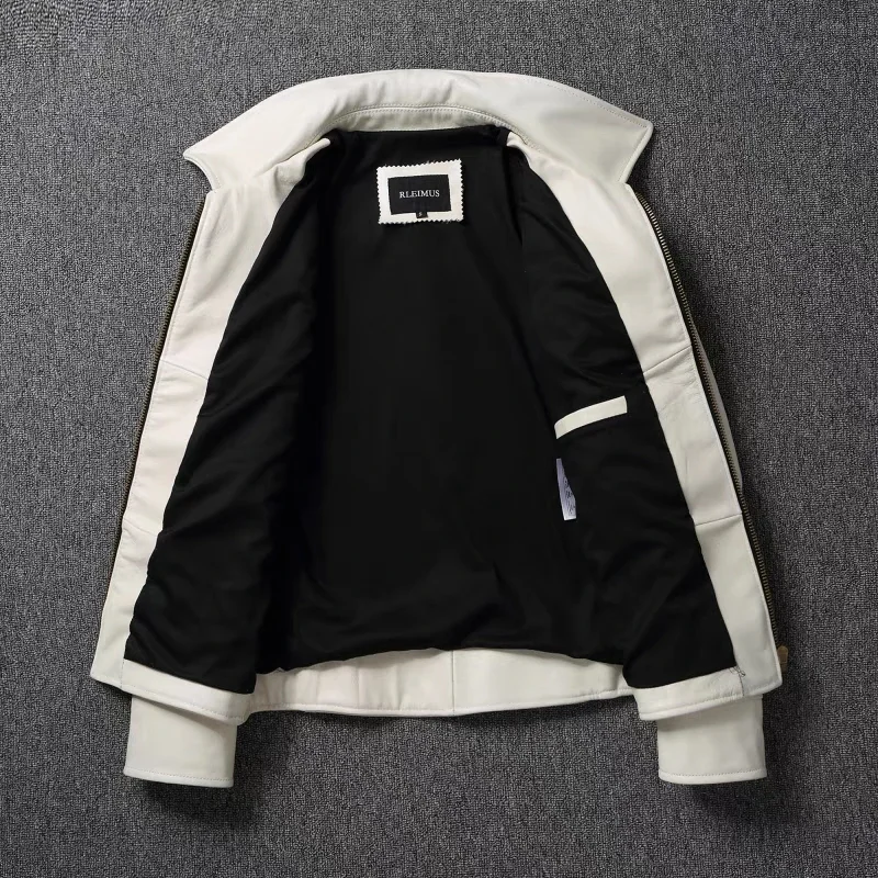 Men's Genuine Leather Jacket W - Leather Work Jacket recension och pris