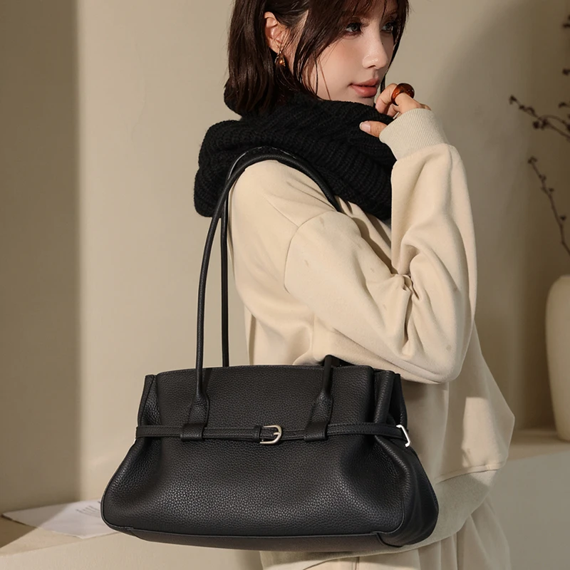 Genuine Leather Women Tote Sho - Leatherwork Workshop recension och pris