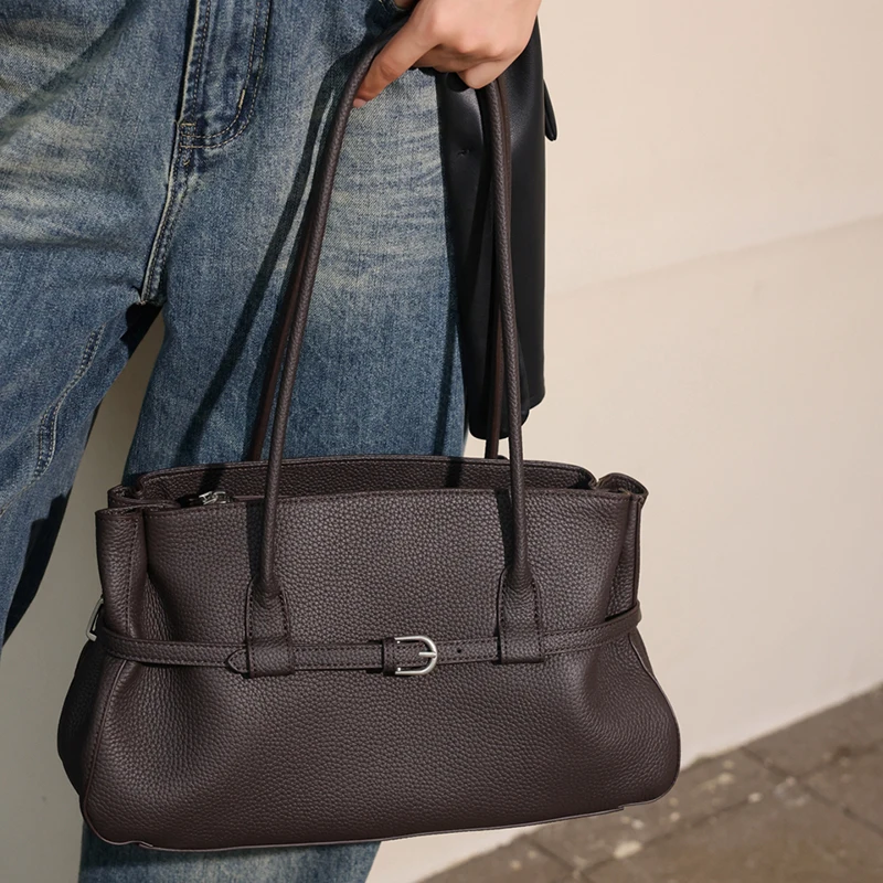 Genuine Leather Women Tote Sho - Leatherwork Workshop recension och pris