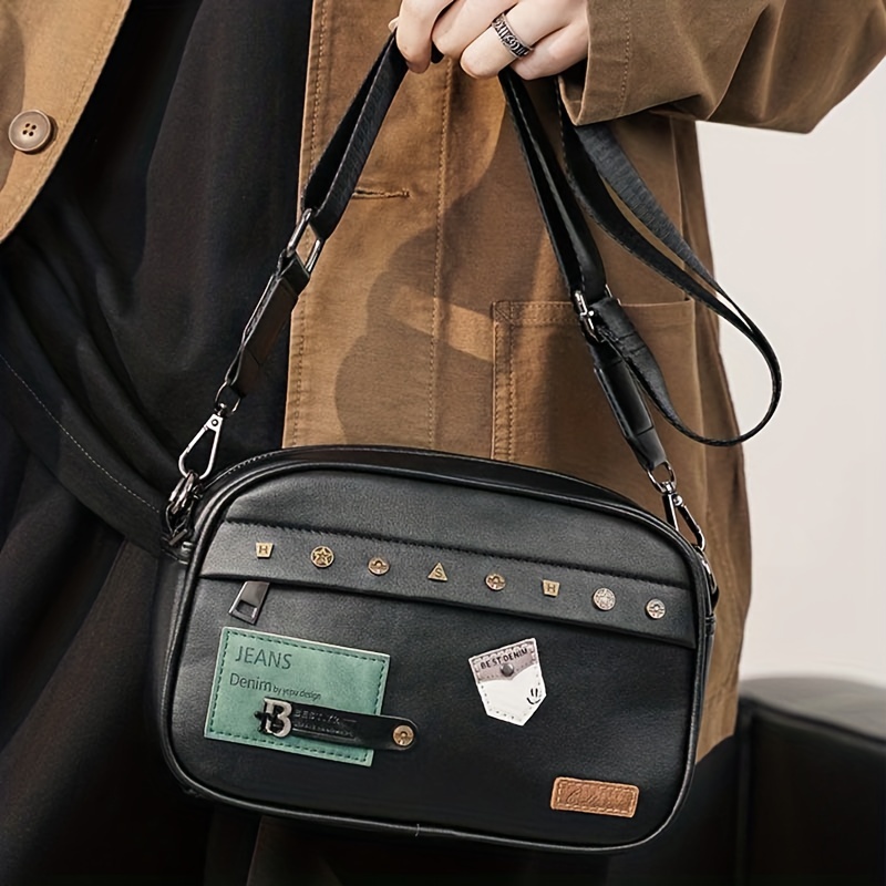 Street Trendy Shoulder Bag for - Leather Work Bag recension och pris
