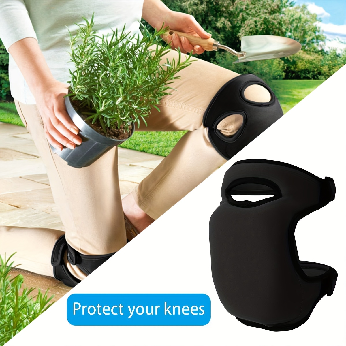 2pcs Extra Thick Memory Foam G - Leather Work Knee Pads recension och pris