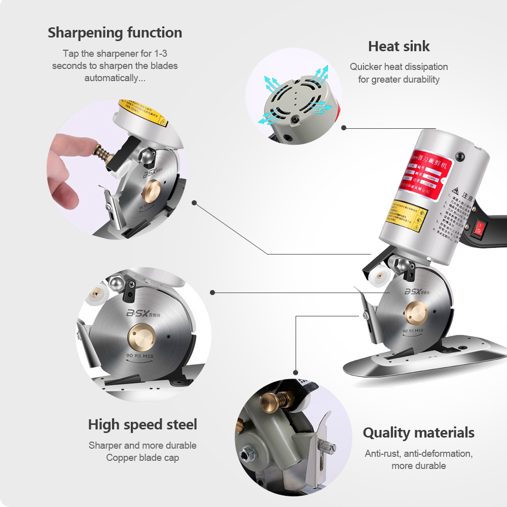 Electric Round Knife Handheld  - Round Knife Leatherwork recension och pris